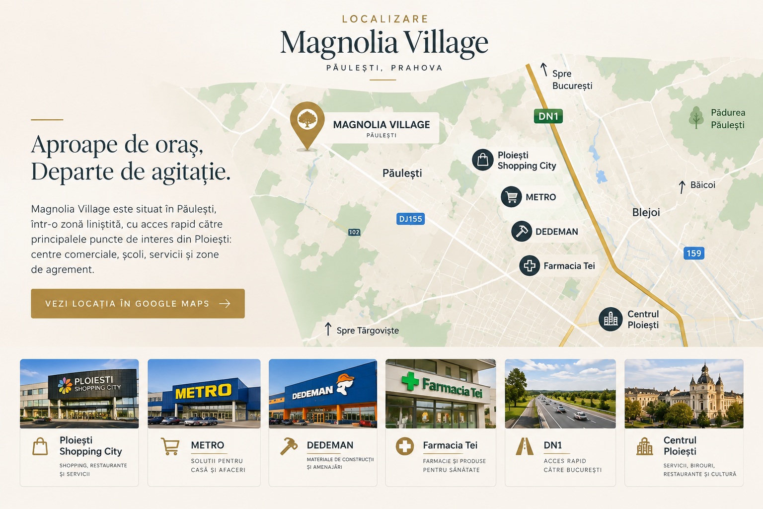 Cum ajung la Magnolia Village